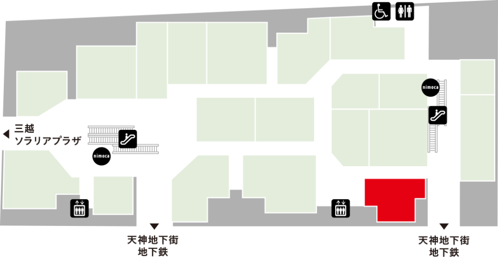 ソラリアステージ地下2階フロアマップ