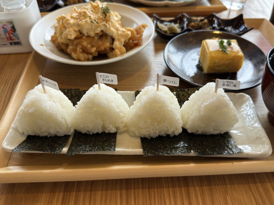 チキン南蛮おむすび食べ比べ