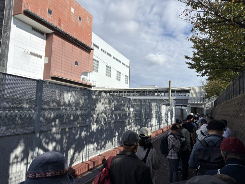 JR九州ウォーキング受付待ちの行列