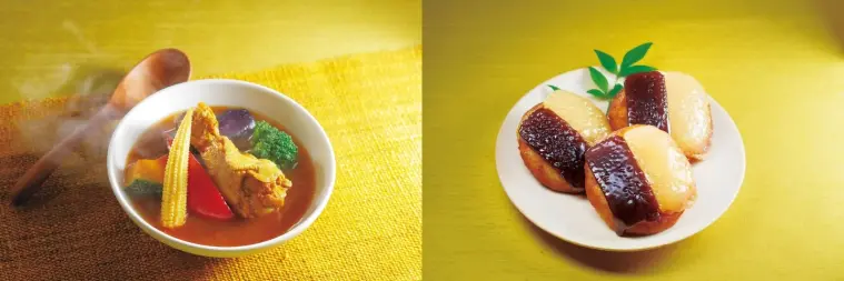 スープカレー3食、いももち3個付